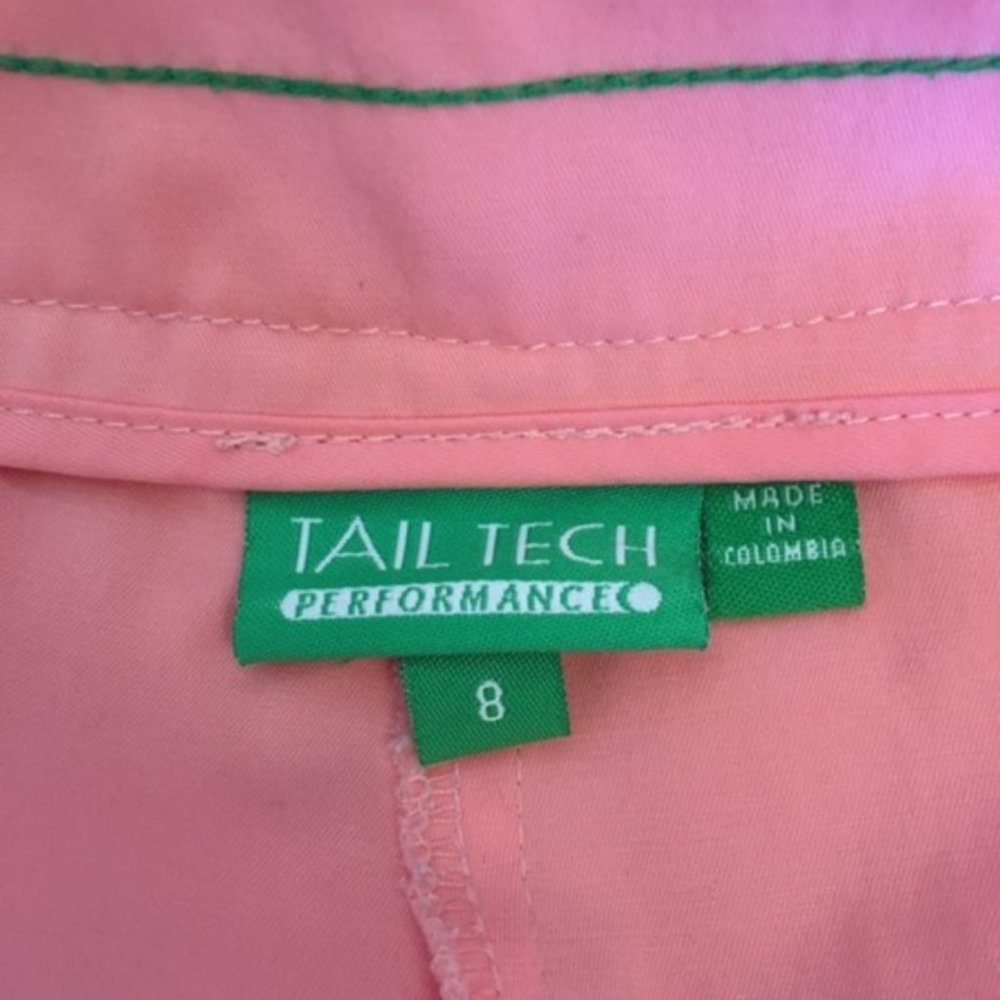 Tail Tech Coral Pink Womens Golf Capris Pants Moisture Wicking 8 - Picture 6 of 7